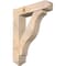 Ekena Millwork Funston Arts and Crafts Smooth Bracket w/ Offset Brace, Douglas Fir, 7 1/2"W x 32"D x 40"H BKT0806X32X40FST03SDF - alternate 1